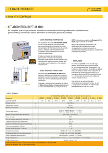 KIT ATCONTROL/B PT-M 1DIN FICHA DE PRODUCTO