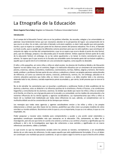 La Etnografía de la Educación - Cinta de Moebio. Revista de