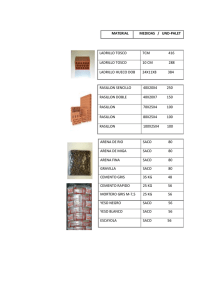 material medidas / und-palet ladrillo tosco 7cm 416 ladrillo tosco 10