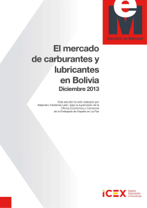 El mercado de carburantes y lubricantes en Bolivia
