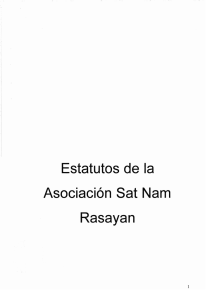 Estatutos de la Asociación - Asociación Sat Nam Rasayan