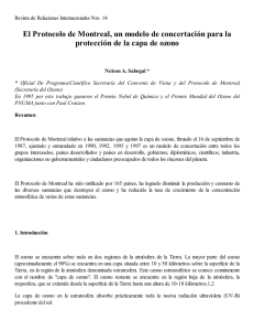 El Protocolo de Montreal, un modelo de concertación para
