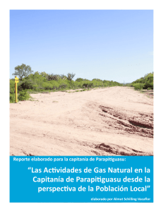 “Las Actividades de Gas Natural en la Capitanía de Parapitiguasu