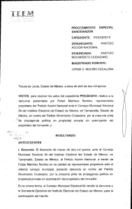 PES/28/2015 - Tribunal Electoral del Estado de México