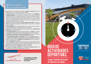 GUIA de ACTIVIDADES DEPORTIVAS