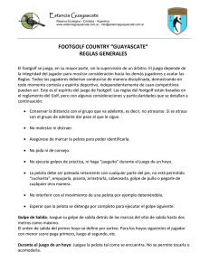 footgolf country “guayascate” reglas generales