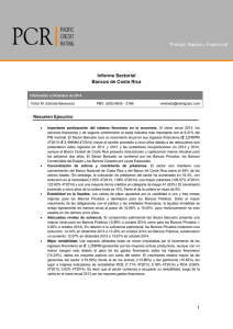 Informe Sectorial Bancos de Costa Rica