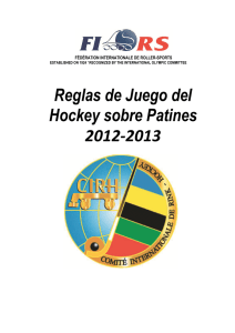 Reglas de Juego del Hockey sobre Patines 2012-2013