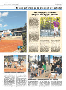 El tenis del futuro se da cita en el C.T. Sabadell
