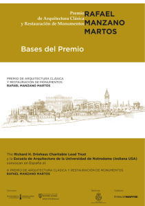 Bases Premio Rafael Manzano 2014
