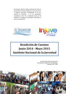 Rendición de Cuentas Junio 2014 - Mayo 2015 Instituto Nacional de