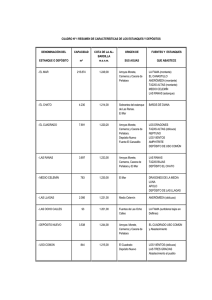 CUADRO Nº 1 RESUMEN DE CARACTERÍSTICAS DE LOS