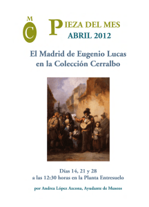 ABRIL. El Madrid de Eugenio Lucas en el Museo Cerralbo