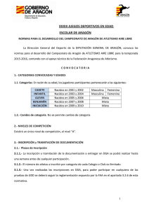 Normativa Específica Aire Libre 2015-2016