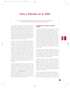 India y Pakistán en el 2004 - Anuario Asia