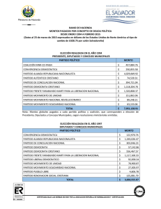 Pago de deuda política - Ministerio de Hacienda