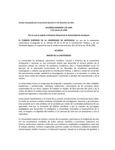 Estatuto General - Universidad de Antioquia