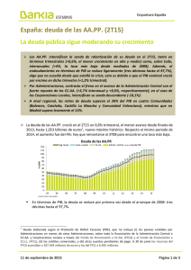 España: deuda de las AA.PP. (2T15)