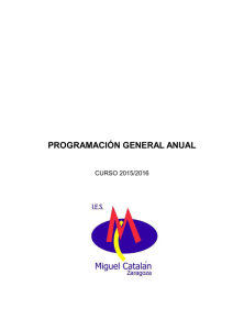 programación general anual