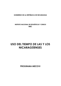 Uso del Tiempo de los y las Nicaragüenses