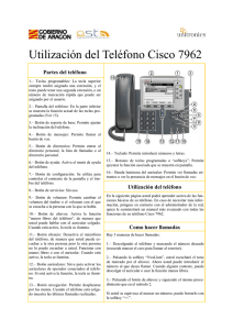 Utilización del Teléfono Cisco 7962