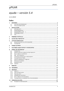 &micro;PILAR ayuda &ndash; versi&oacute;n 5.4