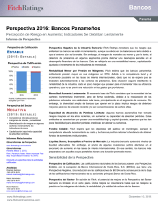 Perspectiva 2016: Bancos Panameños