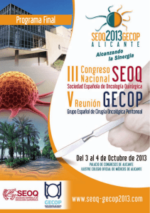 Programa Final - SEOQ Sociedad Española de Oncología Quirúrgica