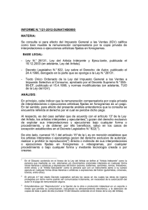 Informe N° 121-2012