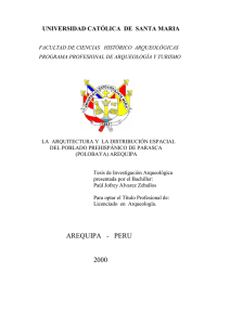 AREQUIPA - PERU 2000