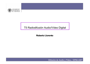 Difusión de Audio y Video. EPSG 6507
