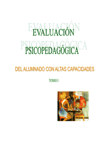 evaluación psicopedagógica del alumnado con altas capacidades