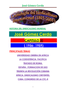 José Gómez Cerda - Confederación Nacional de Trabajadores de
