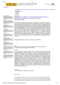Identification of Acanthamoeba spp. isolates maintained at the