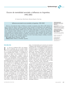 Exceso de mortalidad asociada a influenza en Argentina. 1992-2002