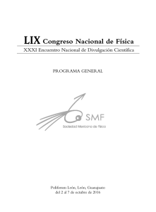 LIX CNF, León, Guanajuato. - Sociedad Mexicana de Física