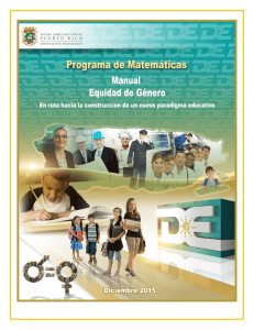 Matemática - Departamento de Educación