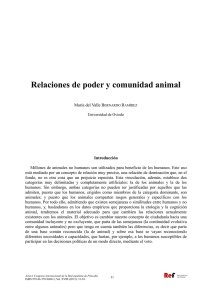 Relaciones de poder y comunidad animal