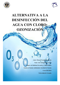 alternativa a la desinfección del agua con cloro