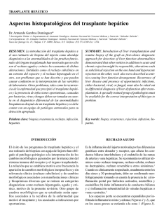 Aspectos histopatológicos del trasplante hepático