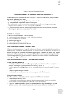 1 de 6 Prospecto - Agencia Española de Medicamentos y Productos