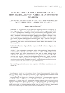 derecho y factor religioso en chile y en el perú.