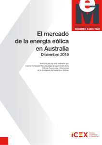 2015 Energía eólica Resumen ejecutivo