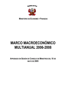 Marco Macroeconómico Multianual 2006-2008