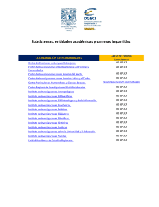 Catálogo de Entidades UNAM 2016