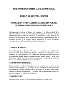 Descargue aquí la evaluación y conclusiones de la Audiencia