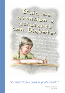 Guía de atención a escolares con diabetes