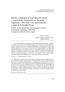 Familia, estrategias de reproducción social y comercio de