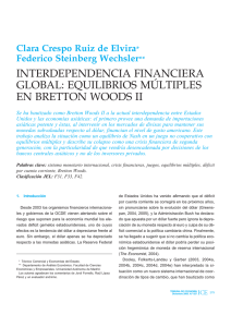 interdependencia financiera global: equilibrios múltiples en bretton