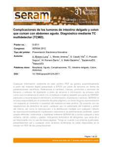 Complicaciones de los tumores de intestino delgado y colon que